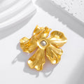 Camellia Crystal Two Designs Metal Brooch Pin 5.6 x 5.3 cm view 3