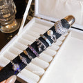 Silver Open Rings Pearl Baguette Halo And Crystal Designs view 4