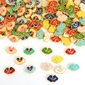 Enamel Cloud Beads in Twelve Traditional Color Combinations view 3