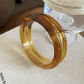 Amber Coffee Acrylic Swirl Bangles Geometric 5 Styles view 6