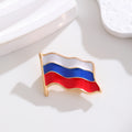 Red Gold Tone Flag Enamel Three Designs Metal Brooch Pin view 4