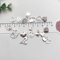 Metallic Heart and Letter Metal Charms with 18 Listed Options view 4