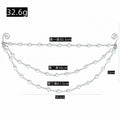 Clear Crystal Multi Layer Bead Garland Christmas Tree Decor view 2