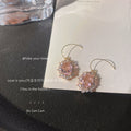 Crystal Zircon Mixed Style Gold Tone Stud Drop Earrings view 8