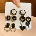 Gold Pearl Mixed Stud Drop Multi Piece Earring Sets view 9