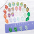 Fifteen-Color Gold-Edged Translucent Leaf Glass Bead Collection view 3