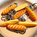 Resin Mini Baguette Bread Keychains Random Mixed Styles view 4
