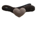Brown Yarn Heart Duckbill Hair Clip Fuzzy Wrap Clip view 5