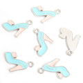 High Heel and Red Heart Charms in Five Colors and Two Metal Tones view 7