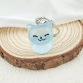 Translucent Cat Figure Clip Keychains in Five Colors view 8