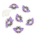 Purple Winged Cat and Bat Enamel Alloy Charm Pendants view 6