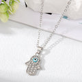Gold and Silver Tone Crystal Evil Eye and Hamsa Necklaces view 10
