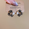 Mixed Pearl Look Floral and Crystal Stud Earrings Set view 10