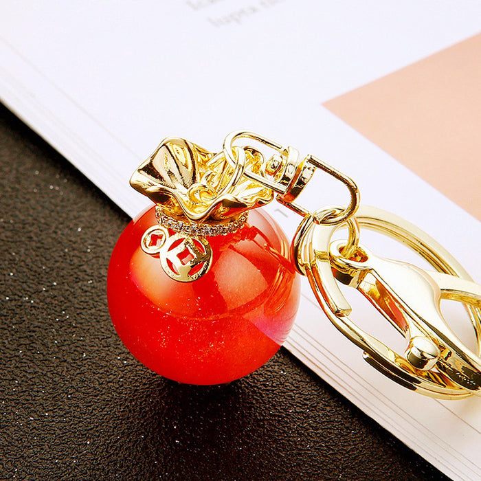 Jelly Crystal Fortune Pouch Keychains in Eight Colors plus Assorted