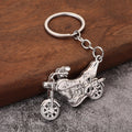 Motorcycle-Shaped Metal Keychain in Five Color Finishes view 7