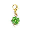 Enamel Four Leaf Clover Charm Gold Lobster Clasp Seven Colors view 11