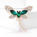 Long Tail Dragonfly Brooch With Large Marquise Crystals view 1