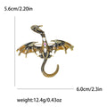 Winged Pterosaur Brooch in Six Enamel and Crystal Colorways view 9