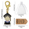 Boy Girl Graduate Cap Enamel Lobster Clasp Keychain view 2