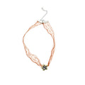 Lace Bow Star Choker Necklace In Black And Brown For Women view 5