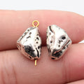 17x12x8.8mm 5.1g Antique Silver Zinc Alloy Triangle Stone Shape Loose Metal Beads for DIY Jewelry Making