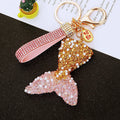 Pearl Crystal Mermaid Tail Keychains in Four Colors plus Assorted view 7
