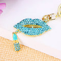Red Crystal Flame Lip Keychain with Unlisted Lipstick Main Images view 5