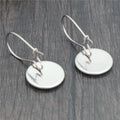 Round Stainless Steel Leverback Cabochon Tray Earrings view 2