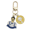 Father Day Dad Trophy Enamel Keychain Gold Lobster Clip view 5