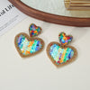 Rainbow Sequin Heart