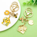 Bee and Honeycomb Charm Keychains with 33 Pictured Style Styles for Bags and Keys view 3