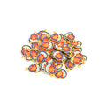 Blue and Red Fu Character Gourd Metal Pendant Charm view 5