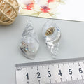 Colorful Glow Acrylic Conch Shell Charm Pendant for DIY Earrings Bag Decoration