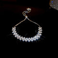 Full Crystal Zigzag Rhinestone Choker Necklace Bracelet Styles view 12