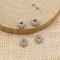 Rope Edge Ring Spacer Beads in 2 Metal Finishes for Jewelry Making view 2