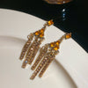 Gold Coffee Earrings