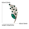 Rhinestone Bouquet Brooch Marquise Drop Crystal Pin view 8