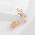 Flower Vase Pearl Look Metal Brooch Pin for Jackets and Lapels view 4
