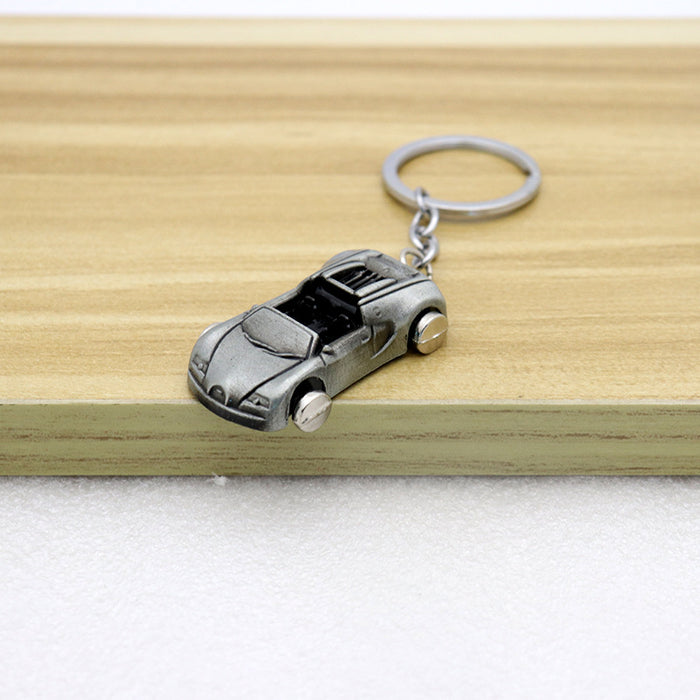 European Convertible Car Model Alloy Keychain Promotional Gift Accessory