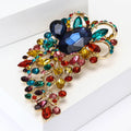 Large Crystal Paisley Brooch Decorative Lapel Pin For Jackets And Scarves view 3