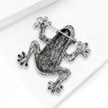 Crystal Frog Brooch in Green and Multicolor Designs view 3