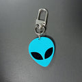 Neon Alien Head and UFO Acrylic Clip Keychains in Seven Designs view 8