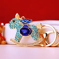Jeweled Pack Horse Keychains With Color and Wrist Strap Options view 9
