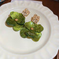 Translucent Layered Flower Drop Earrings in Four Colors view 9