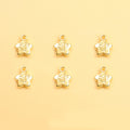 Gold Tone Fu Character Star Metal Pendant Charm for Jewelry Making view 5