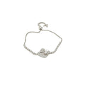 Silver Crystal Swan Tennis Bracelets Four Charm Styles view 5