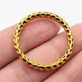 Multi Size Hammered Round Connector Ring Metal Jewelry Making Component view 6