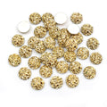 Round Resin Crystal Cluster Flatbacks in Two Finishes and Two Sizes view 6
