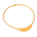 Snake Chain Crescent Bar Collar Necklace Metal Alloy view 5
