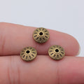 Radial Groove Disc Spacer Beads in 2 Metal Finishes for Jewelry Making view 4